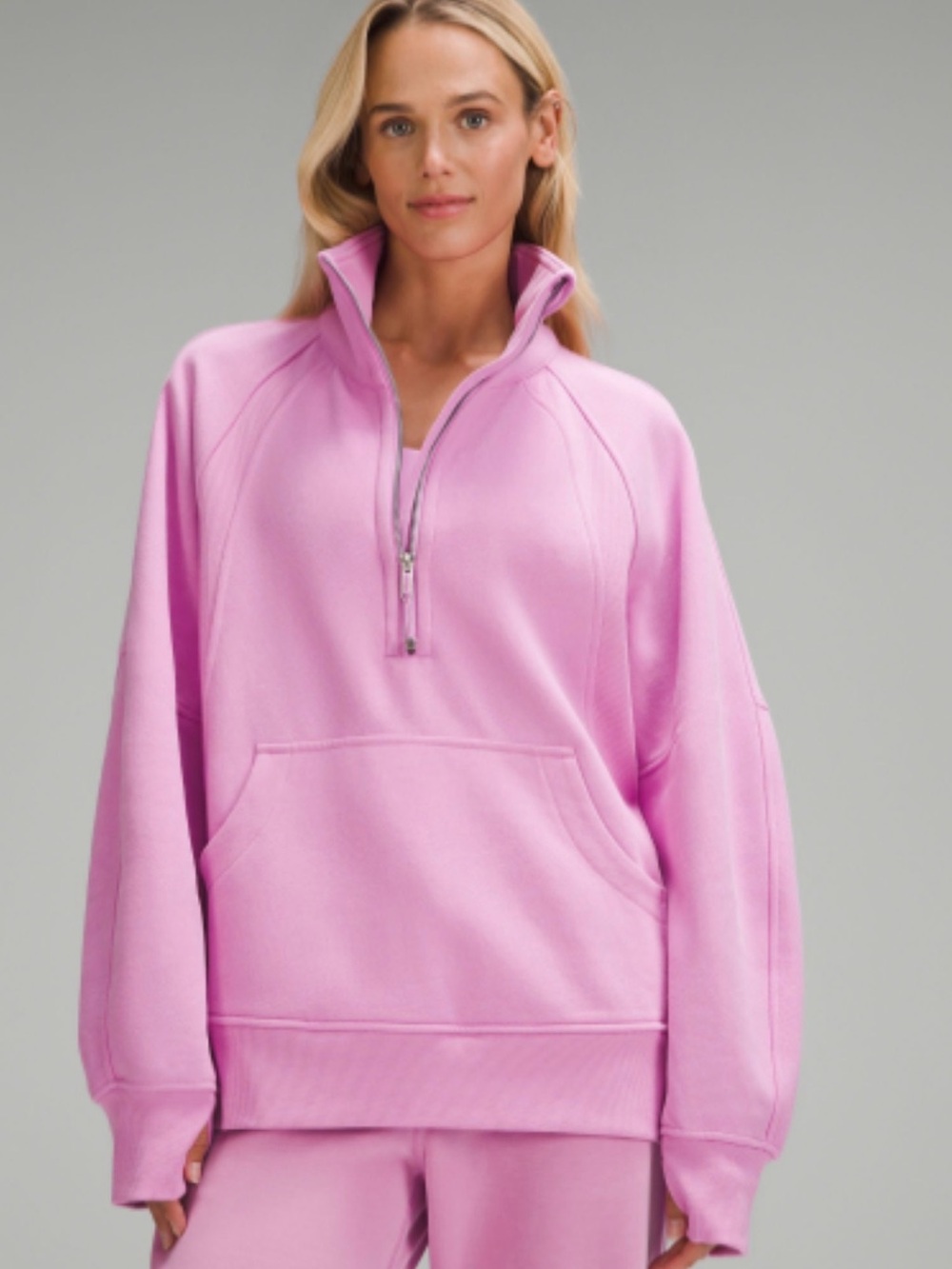 Lululemon Oversized Funnel Neck Half-Zip Pullover Sweatshirt *long